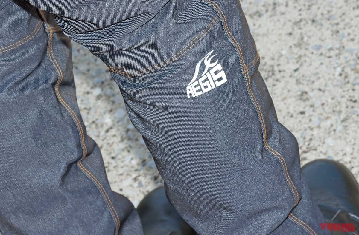 ワークマン イージス DENIMYストレッチレインパンツ R1P|リフレクタープリント|ワークマン’21春夏新作徹底テスト#3【雨でも快適安全ライダー向けウェア×4選】