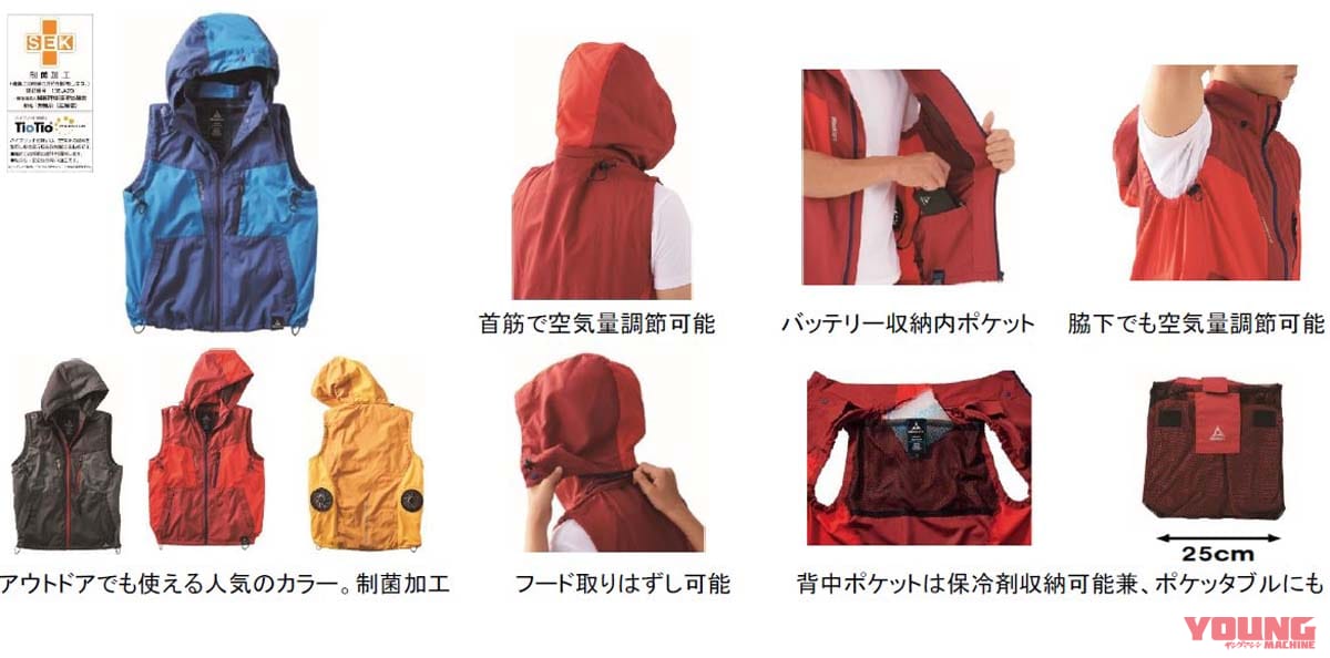 |今夏も猛暑予想! ワークマンの「着る扇風機=空調ウェア」はツーリング先でも使えそう