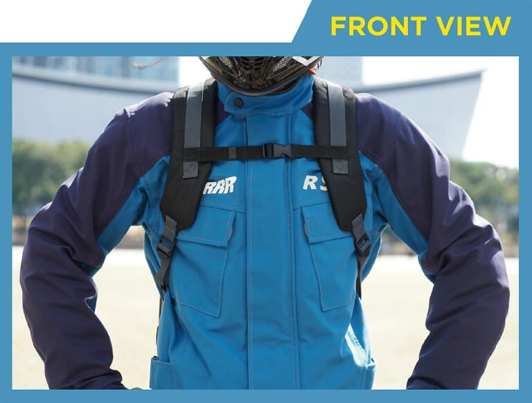 防水バックパック|タナックス MFK-255 タフザックSQ15|フロント|林道ツーリングにピッタリの高機能なバックパック×11選〈前編〉