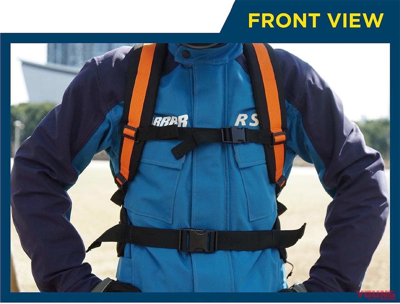 防水バックパック|カッパ WA402Sウォータープルーフバックパック|フロント|林道ツーリングにピッタリの高機能なバックパック×11選〈前編〉