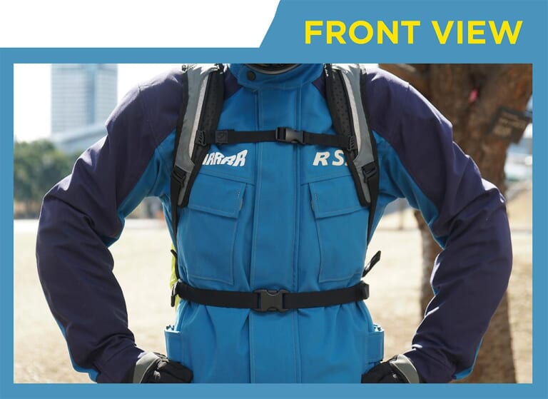 レインカバー付きバックパック|アルパインスターズ CITY HUNTERバックパック|フロント|林道ツーリングにピッタリの高機能なバックパック×11選〈後編〉