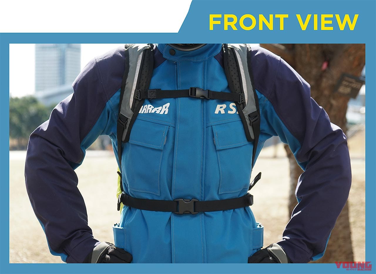 レインカバー付きバックパック|アルパインスターズ CITY HUNTERバックパック|フロント|林道ツーリングにピッタリの高機能なバックパック×11選〈後編〉