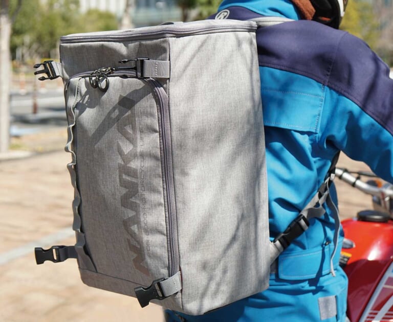 レインカバー付きバックパック|ナンカイ BA-309デイリーユース シート&バックパック|林道ツーリングにピッタリの高機能なバックパック×11選〈後編〉
