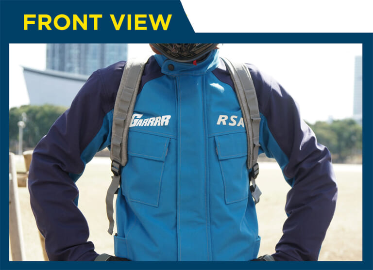 レインカバー付きバックパック|ナンカイ BA-309デイリーユース シート&バックパック|フロント|林道ツーリングにピッタリの高機能なバックパック×11選〈後編〉