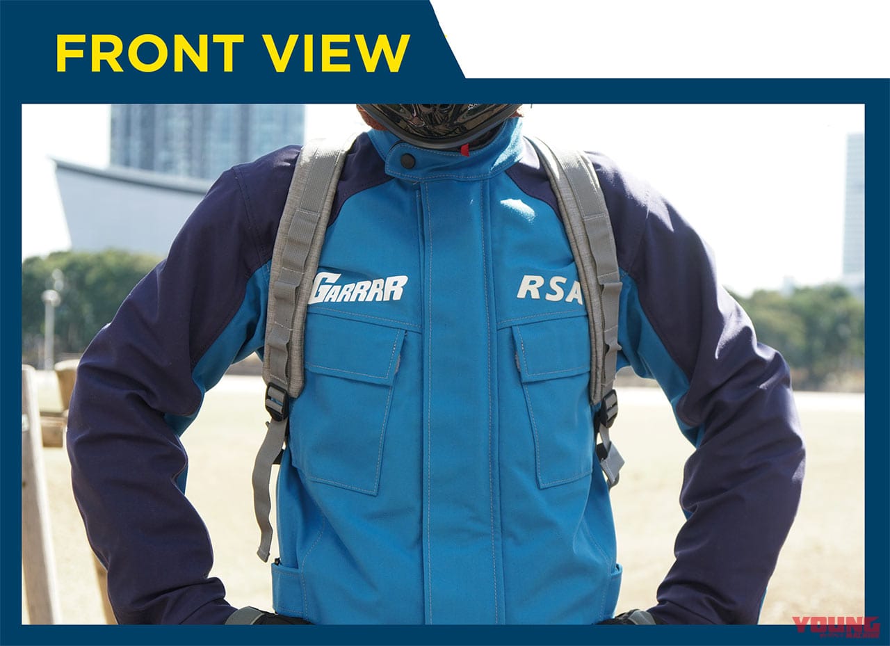 レインカバー付きバックパック|ナンカイ BA-309デイリーユース シート&バックパック|フロント|林道ツーリングにピッタリの高機能なバックパック×11選〈後編〉