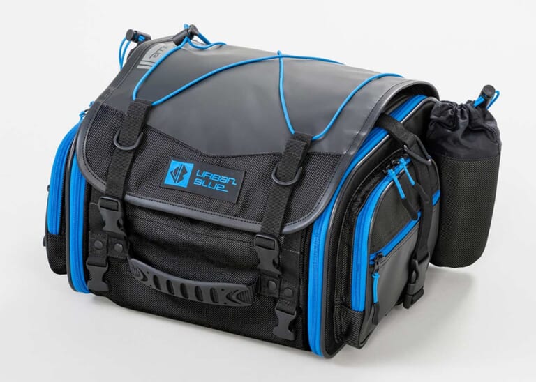 シートバッグ|タナックス モトフィズ ミニフィールドシートバッグMFK-274|タナックスからキャンプ/街乗り/林道にも映える新機能搭載シートバッグ発売〈アーバンブルーシリーズ〉