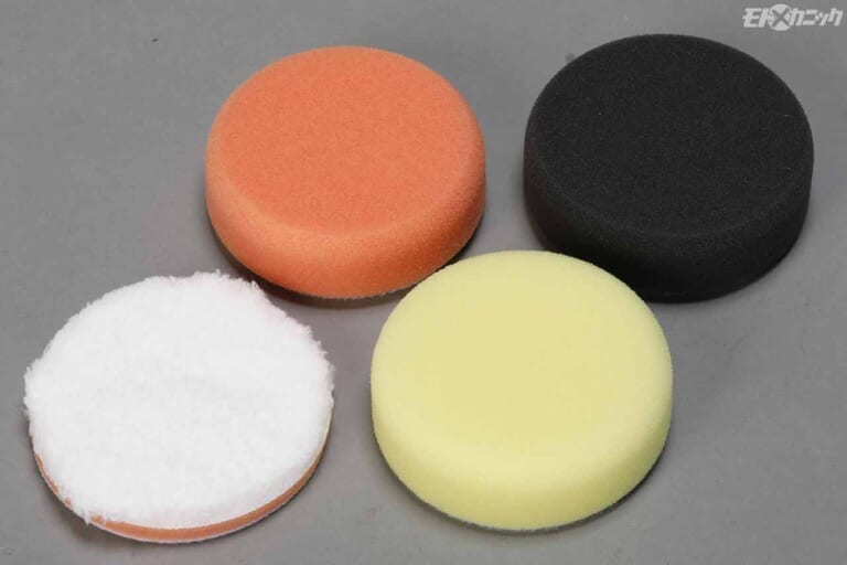 バフ各種|バイク磨きにオススメ! 小型/軽量/充電式ポリッシャー〈アストロプロダクツ〉