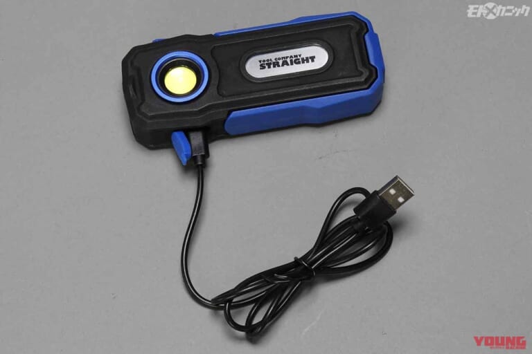 ストレート|充電式 LEDライト|充電ケーブル|カユいところに手が届く、ストレートのバイク向けおすすめ便利工具×5選