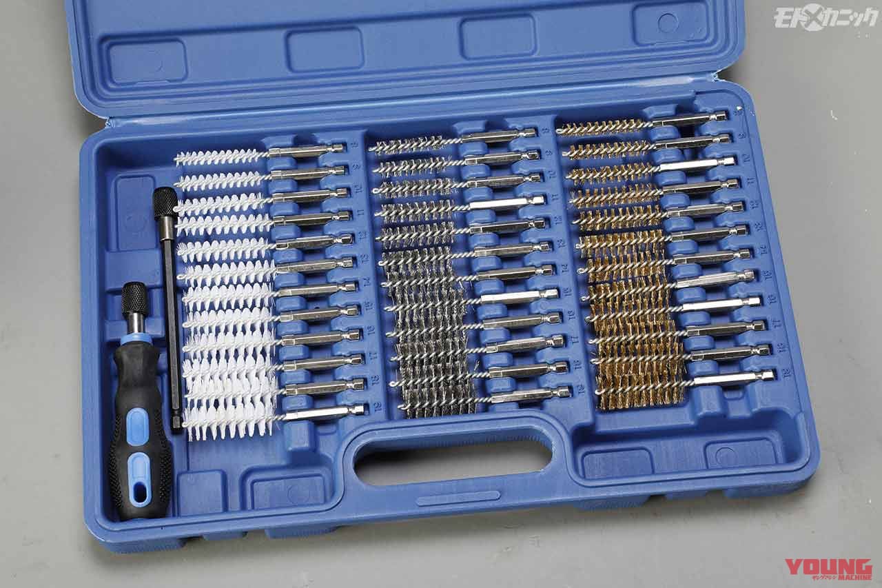 ワールドインポートツールズ 38PC 1/4シャンクワイヤーブラシセット|工具専門ショップの個性光るオリジナルツール×6選〈かっこよくて/とんがった/間違いのない工具〉