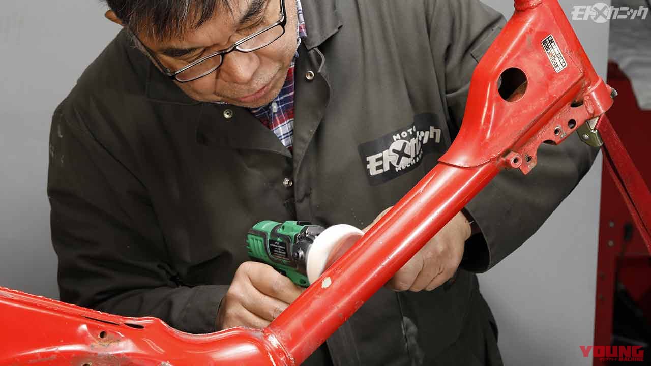 |バイクを効率よく磨きたいユーザー向け。機動力が圧倒的なコードレスポリッシャー〈ストレート〉