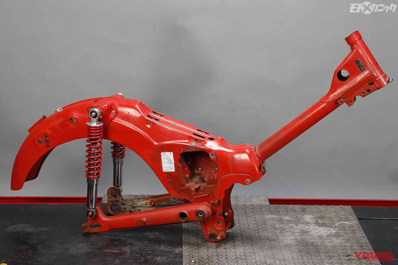 CT110|赤フレーム|バイクを効率よく磨きたいユーザー向け。機動力が圧倒的なコードレスポリッシャー〈ストレート〉