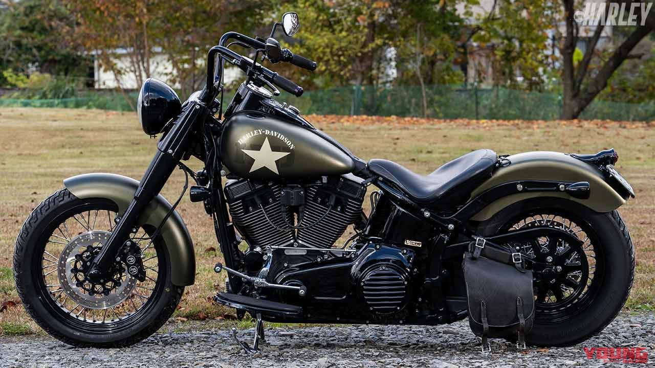 ハーレーダビッドソン|FLSSソフテイルスリム|ブイモンスターカスタム|ハーレーカスタムトレンドニュース:2台のFLSSを一卵性双生児フルカスタム〈ブイモンスター〉