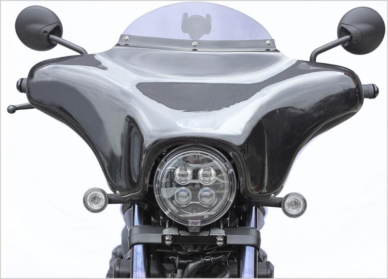 ホンダレブル1100|カスタムパーツ|キジマ|フェアリングキット|レブル1100でのツーリングをさらに快適にするアイテムがキジマより登場!!