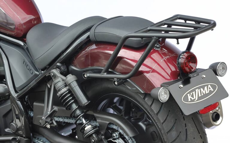 ホンダレブル1100|カスタムパーツ|キジマ|リヤキャリア|レブル1100でのツーリングをさらに快適にするアイテムがキジマより登場!!