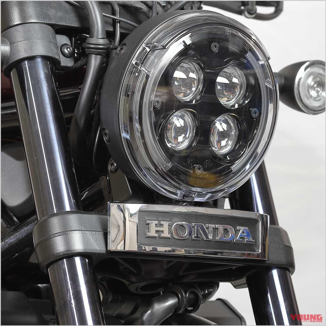 ホンダレブル1100|カスタムパーツ|キジマ|エンブレムステー|レブル1100でのツーリングをさらに快適にするアイテムがキジマより登場!!