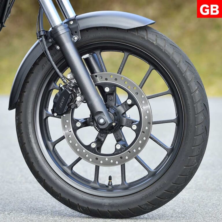 ホンダGB350|フロントまわり|ホンダGB350 vs ヤマハSR400ディテール徹底比較【ネオクラとリアルレトロ、実は対照的だ】