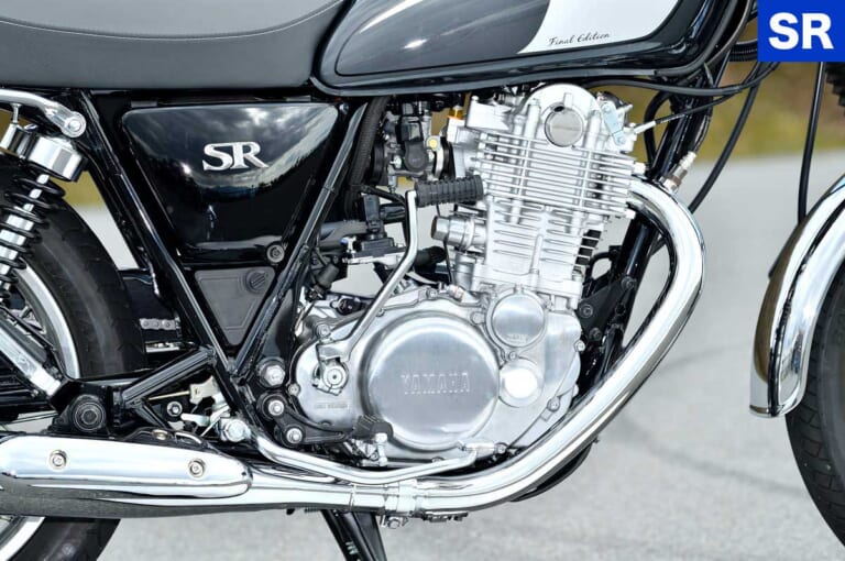ヤマハSR400ファイナルエディション|エンジン|ホンダGB350 vs ヤマハSR400ディテール徹底比較【ネオクラとリアルレトロ、実は対照的だ】