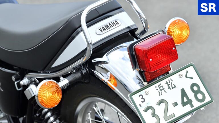 ヤマハSR400ファイナルエディション|テールランプ|ホンダGB350 vs ヤマハSR400ディテール徹底比較【ネオクラとリアルレトロ、実は対照的だ】