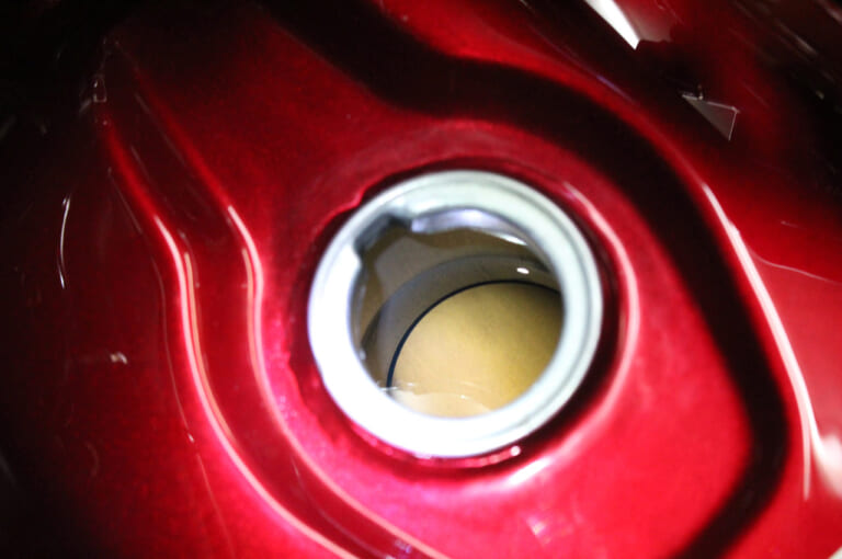 ホンダGB350満タン→ガス欠ツーリングテスト|出発時|ホンダGB350満タン→ガス欠ツーリングテスト【ハイペースでも1タンクで約500km走ってくれた】