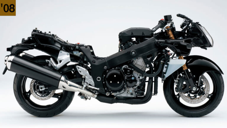 スズキ新旧ハヤブサ徹底比較|シャーシ|('08)2代目|スズキ新旧ハヤブサ徹底写真比較解説【2代目から新型3代目へ、圧倒的な無敵感を継承】