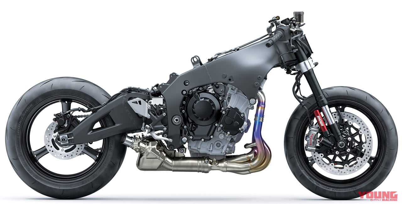 カワサキ ニンジャZX-10R|シャーシ&エンジンレイアウト|カワサキ ニンジャZX-10Rディテール写真解説【勝てるバイクだから公道も乗りやすい】