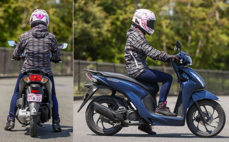 ホンダ ディオ110|ライディングポジション|ホンダ ディオ110ディテール写真解説【大径14インチホイール&洗練されたデザイン】