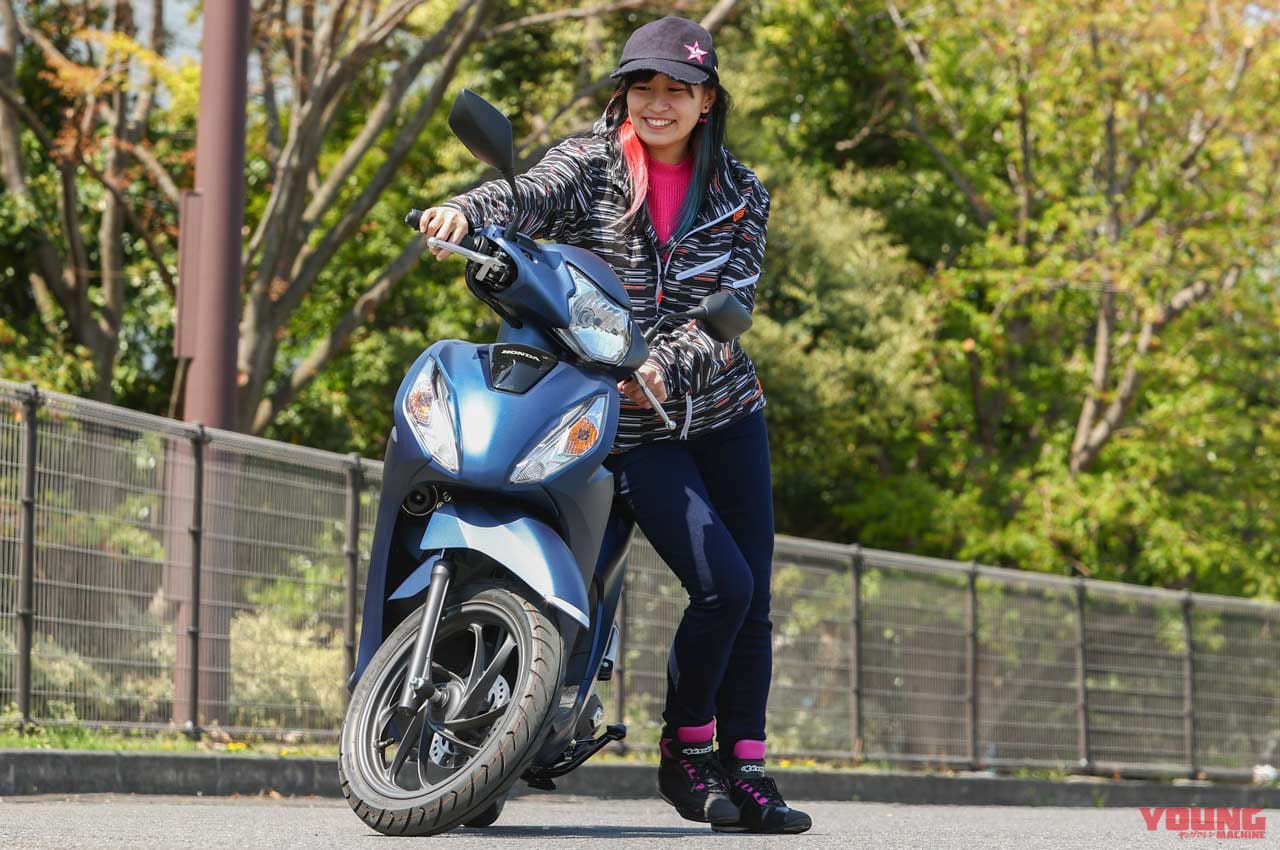 |ホンダ ディオ110ディテール写真解説【大径14インチホイール&洗練されたデザイン】