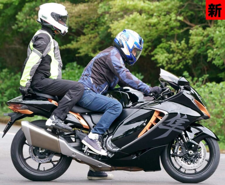 スズキ新型ハヤブサ|2人乗り|新旧ハヤブサ、燃費はどちらが上? 計器類の進化は? 2人乗りの乗り心地は? 【ココも気になる徹底比較】