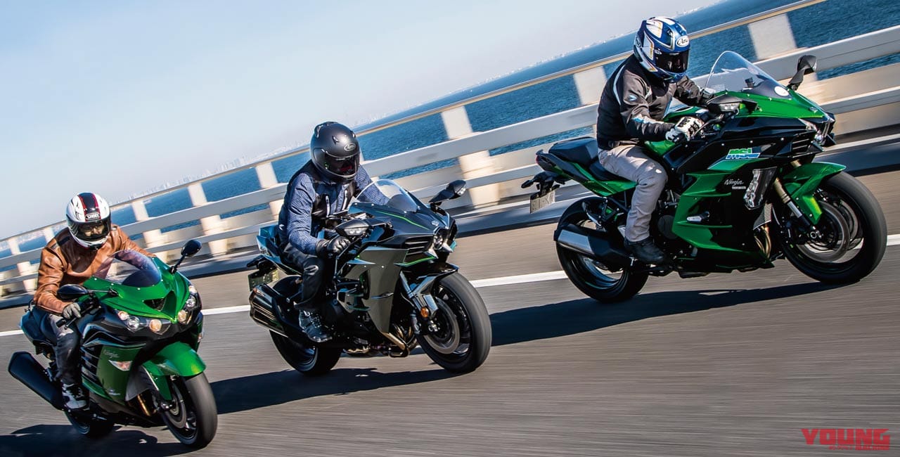 ハヤブサライバル|カワサキ ニンジャZX-14R/H2 SX/H2カーボン|1000点満点チェックで総括! 新旧ハヤブサ比較インプレッション【10年に及ぶ開発で深化を積み重ねる】