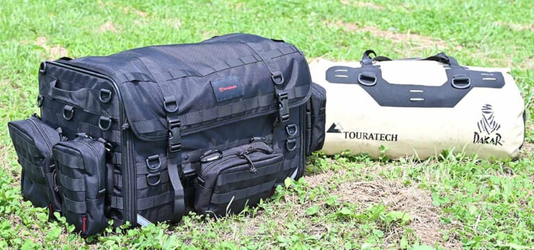 バイクでソロキャンプ|大型シートバッグ|選び方|“バイクでソロキャンプ”荷物の量を決める大型シートバッグの選び方【初心者は大きいサイズを選ぶべし】