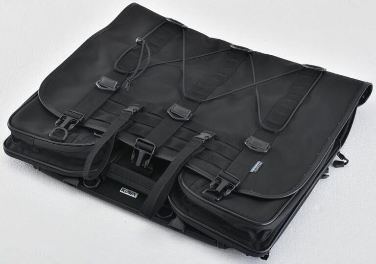 バイクでソロキャンプ|大型シートバッグ|イガヤ キャンプツーリングシートバッグ|“バイクでソロキャンプ”荷物の量を決める大型シートバッグの選び方【初心者は大きいサイズを選ぶべし】