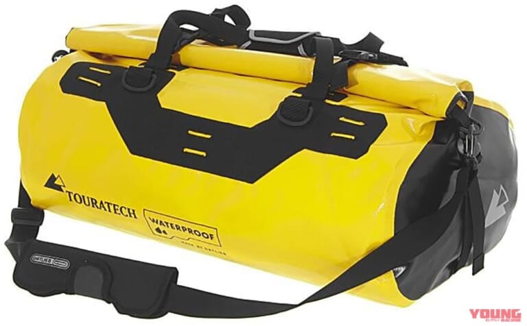 バイクでソロキャンプ|大型シートバッグ|ツアラテック アドベンチャードライバッグ|“バイクでソロキャンプ”荷物の量を決める大型シートバッグの選び方【初心者は大きいサイズを選ぶべし】