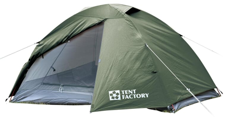 バイクでソロキャンプ|テントファクトリー TCドームテント2|“バイクでソロキャンプ”失敗しない自立式テントの選び方【初心者は張りやすさを重視すべし】
