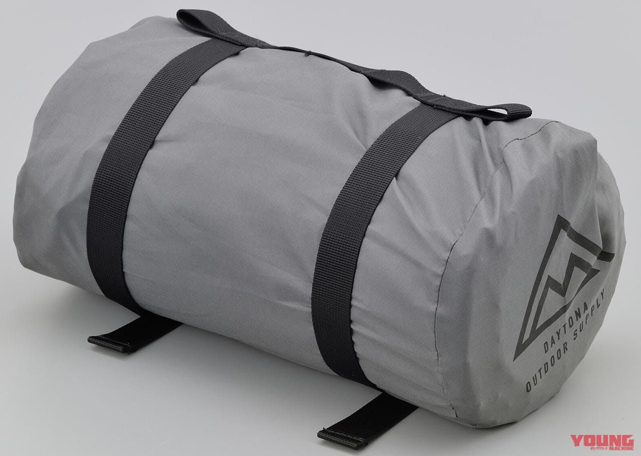 バイクでソロキャンプ|デイトナ インフレータブルマット|バイクでキャンプツーリング:失敗しないマットの選び方&おすすめ3選