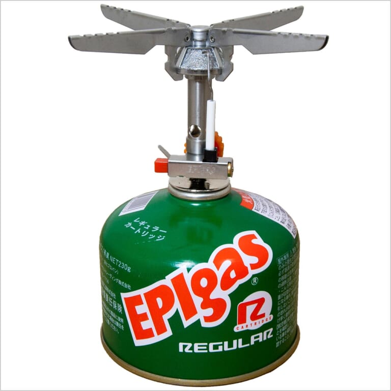 バイクでソロキャンプ|バーナー|EPIガス レボ3700ストーブ|“バイクでソロキャンプ”失敗しないバーナー&クッカー【自分の得意な料理法に合った道具を選ぶべし】