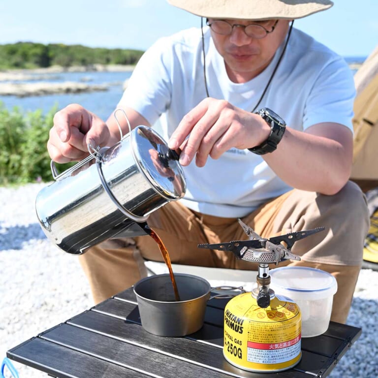 バイクでソロキャンプ|クッカーの選び方|コーヒーメーカー|“バイクでソロキャンプ”失敗しないバーナー&クッカー【自分の得意な料理法に合った道具を選ぶべし】