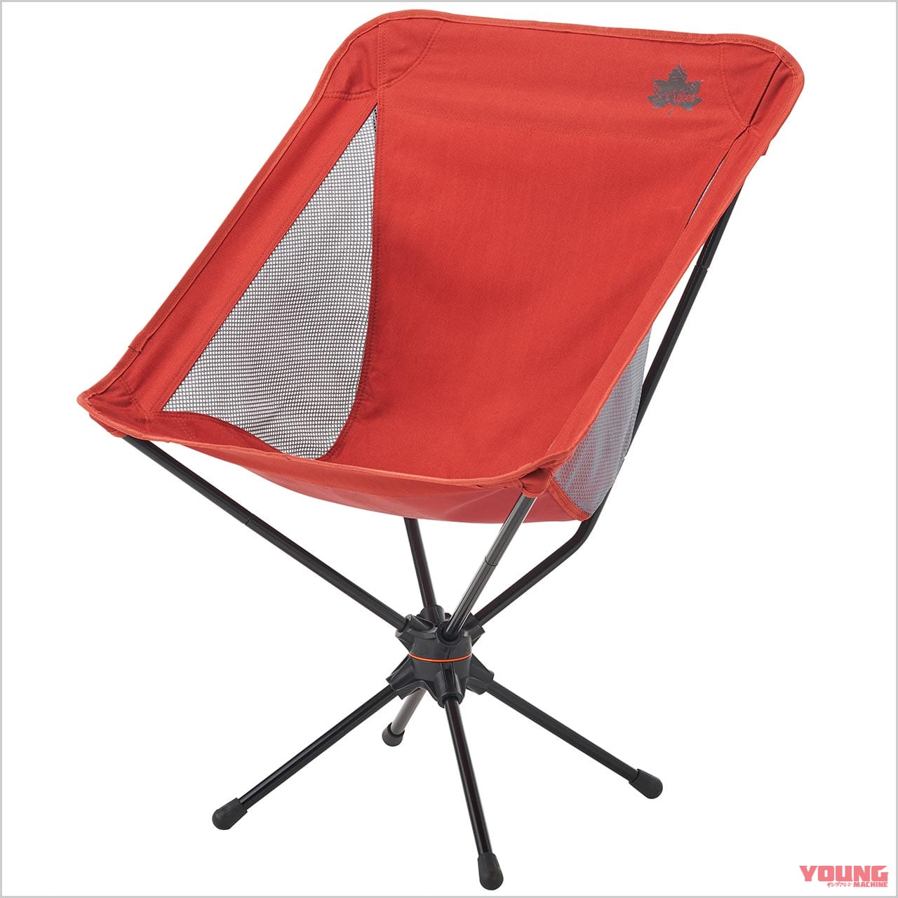 バイクでソロキャンプ|チェア|ロゴス トラッドキャンバス難燃ブリック回るんチェア|バイクでキャンプツーリング:失敗しないチェア&テーブルの選び方&おすすめ6選