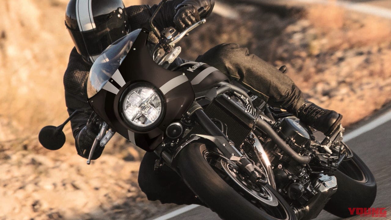 |カワサキ「Z900RSカフェ」の2022年モデルも登場! 渋い銀ラインとブラウンシート