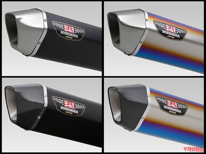 YOSHIMURA Slip-On HEPTA FORCE サイクロン 2本出し EXPORT SPEC 政府認証(ヒートガード付属) ●ハヤブサ用|7角形がハヤブサに合う! ヨシムラ「HEPTA FORCE サイクロン」スリップオンマフラー