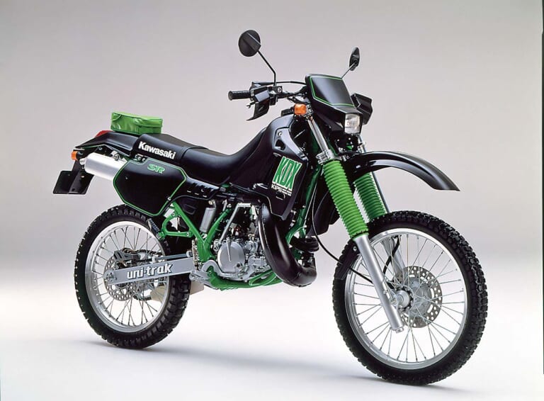 カワサキ|KDX200SR|緑一色のカワサキ2スト発煙党×厳選5台【愛と青春のオフロードバイクを振り返る】