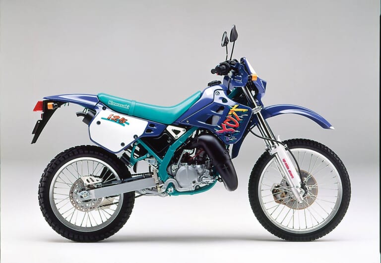 カワサキ|KDX125SR|緑一色のカワサキ2スト発煙党×厳選5台【愛と青春のオフロードバイクを振り返る】