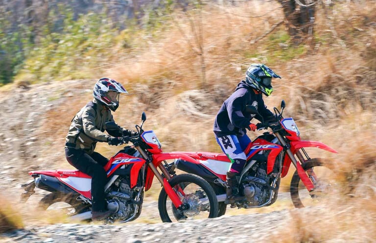 ホンダ　CRF250L｜CRF250L<s>｜比較試乗｜林道｜フラットダート