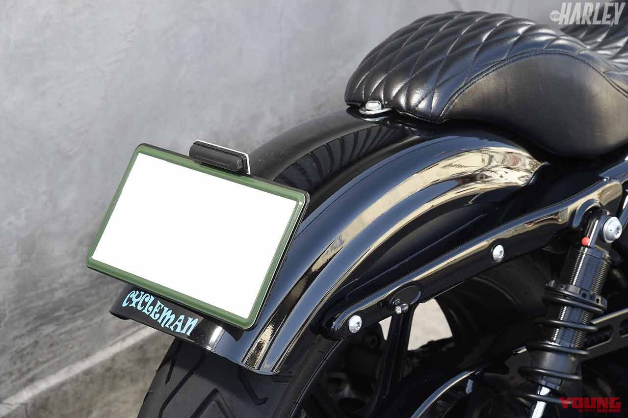 ハーレーダビッドソンXL1200Xフォーティエイト|トランプサイクルカスタム|リアフェンダー|スポーツスターらしい軽快感と運動性能をカスタムでUP!【ハーレーダビッドソンのある暮らし】