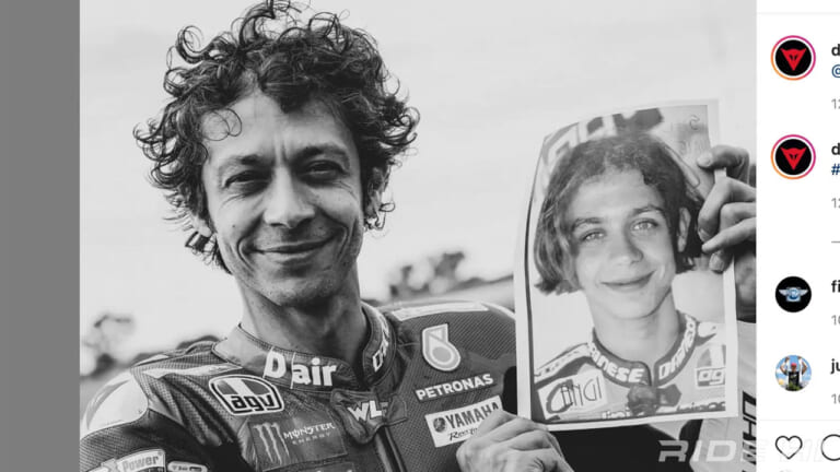 2021年シーズン限りで引退するバレンティーノ・ロッシ。多くの関係者がSNSに投稿した写真たち
