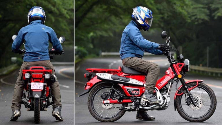 ホンダCT125ハンターカブ試乗インプレッション|ライディングポジション|ホンダCT125ハンターカブはビッグアドベンチャーの”レプリカ”!?【丸山浩の人気車分析】