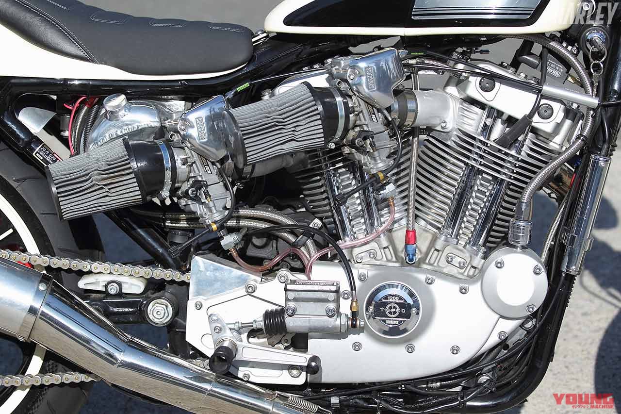 ハーレーカスタム・サンダンス エボニー&アイボリー|エンジン|ハーレーカスタム・サンダンス エボニー&アイボリー【車体の完成度の高さに見る達人の技の凄み】