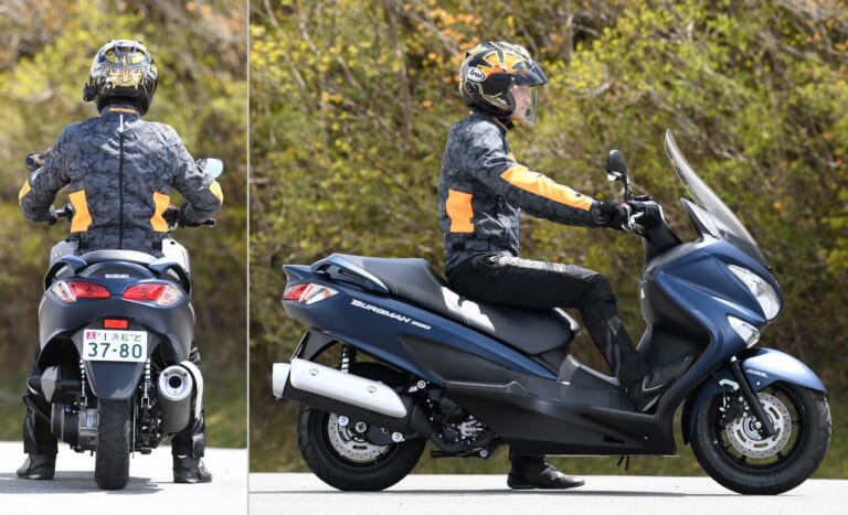 SUZUKI BURGMAN 200 ABS|スズキ バーグマン200 ABS 試乗インプレッション【ついにABSを獲得! 絶妙なサイズ感が光る】