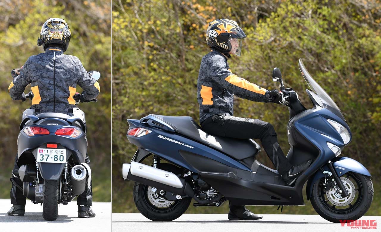 SUZUKI BURGMAN 200 ABS|スズキ バーグマン200 ABS 試乗インプレッション【ついにABSを獲得! 絶妙なサイズ感が光る】