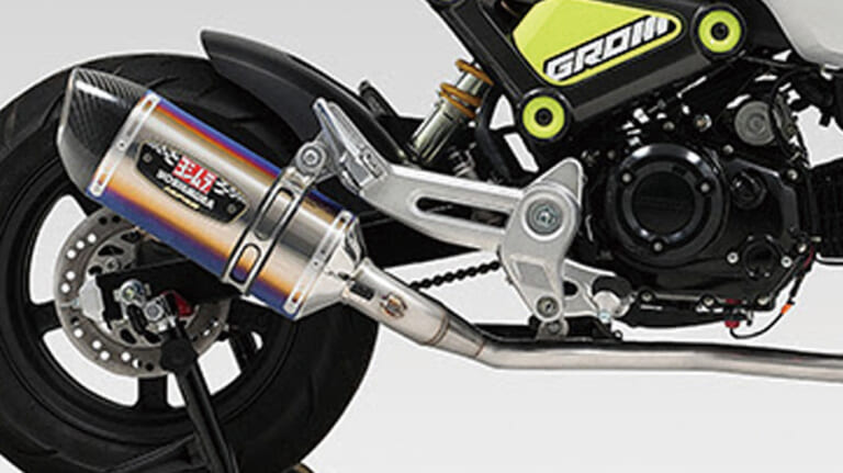 フルエキゾーストマフラー|'21グロム 機械曲R-77Sサイクロン|最新おすすめカスタムパーツ×7選〈ヨシムラジャパン/デイトナ/アクティブ/ナイトロン etc.〉