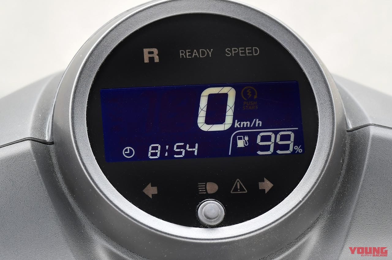 ホンダ ジャイロe:|メーター|乗って楽しい業務用電動3輪スクーター・ホンダ ジャイロe:試乗インプレッション